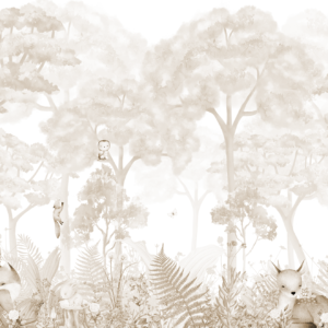 MURAL DECORATIVO BABY FOREST 1 SEPIA