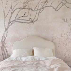 Papel tapiz con textura de nubes en tono beige - Alchemyst