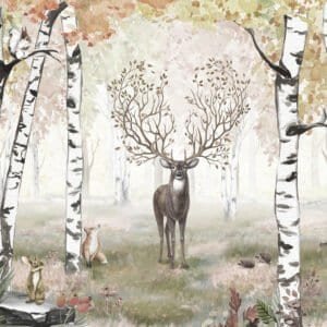 Empapelado - Mural Amazing Antlers Autumn-1