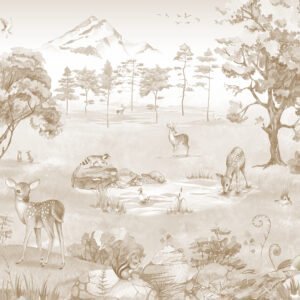 Empapelado - Mural Deer Forest Summer 2