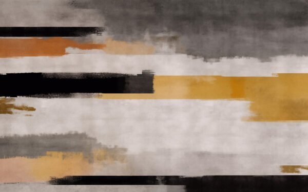 Mural ilustrado abstracto con textura en tonos neutros - Alchemyst