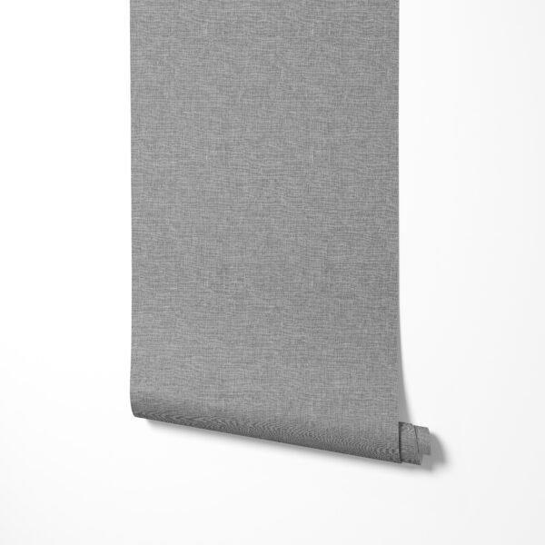 Papel tapiz / empapelado con textura de lino en tonos grises, rollo - Alchemyst