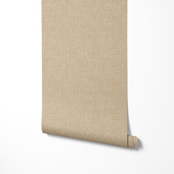 Papel tapiz / empapelado con textura de lino en tonos marfil, rollo - Alchemyst