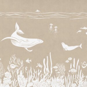 MURAL MONOCHROME SEA BROWN