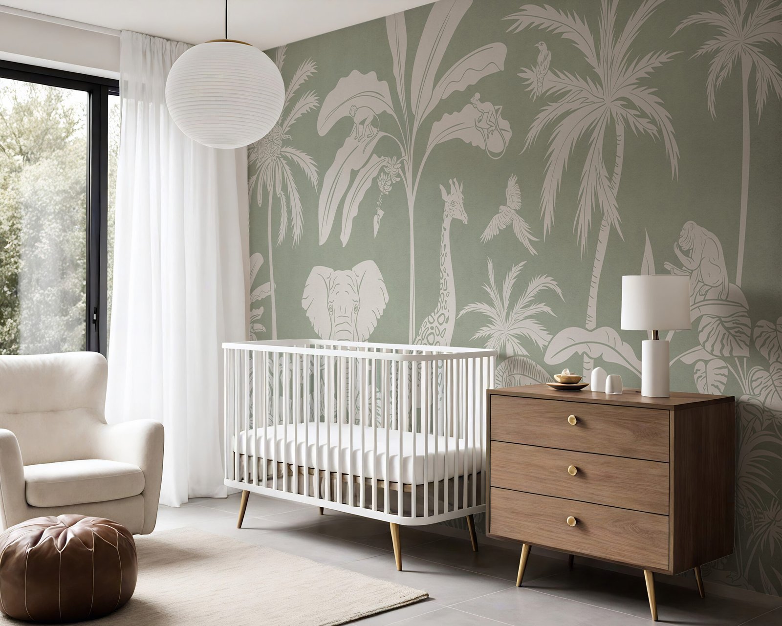 monochrome jungle green amb