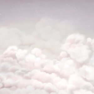 MURAL CALMING CLOUDS PINK