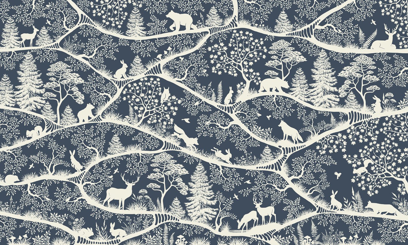 Nordic Nature - blue white