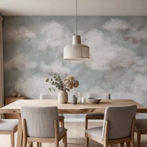 Empapelado mural Endless Sky 2 de ALCHEMYST aplicado en un comedor